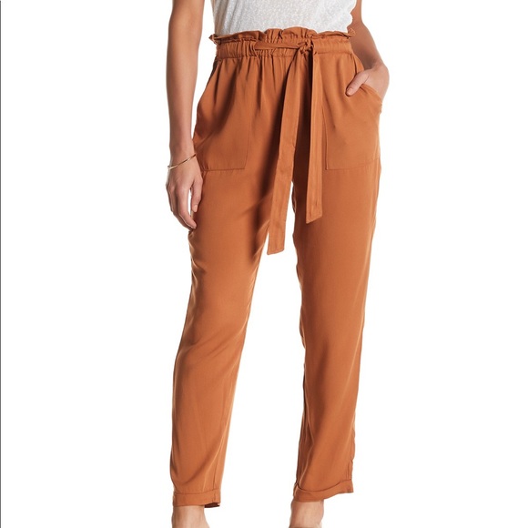 Know One Cares Pants - Rust color soft pants size M